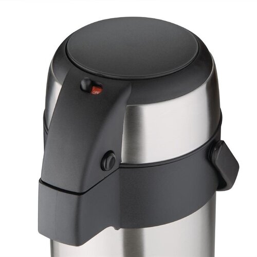 Olympia Stainless Steel Vaccum Flask with Pump 2,5 L - Copy Olympia Stainless Steel Vaccum Flask with Pump 2,5 L - Copy