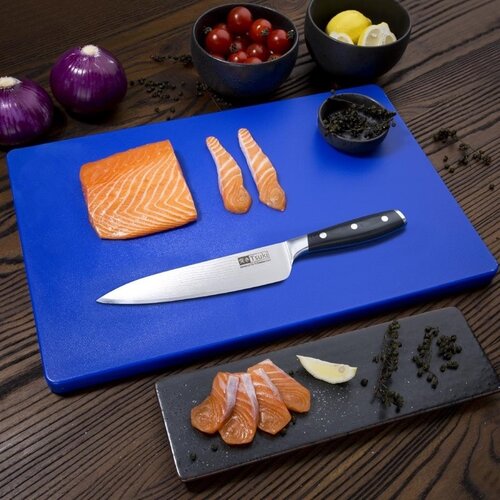 Hygiplas Extra Thick Low Density Polyethylene Cutting Board 600 x 450 mm Blue - Copy