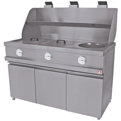 Diamond Frytownica gazowa 3-komorowa stacjonarna 3 x 13 L, 3x 16,16 kW