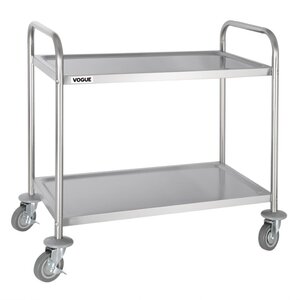 Vogue OUTLET - Wózek kelnerski 2-półkowy | 85,5(h) x 81 x 45,5 cm