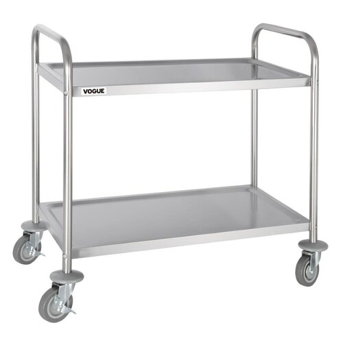 Vogue OUTLET - Wózek kelnerski 2-półkowy | 85,5(h) x 81 x 45,5 cm