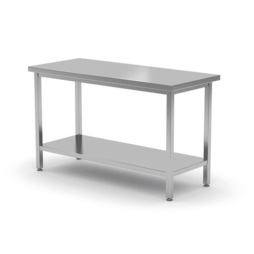 INOXI Stół centralny z półką | 1600x600 mm, skręcany INOXI Stół centralny z półką | 1600x600 mm, skręcany