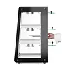 Hendi Countertop warming display case, 2 levels, 50 to 70°C, 500 W, with sloping glass, Hendi 273760, 472x447x(h)775 mm