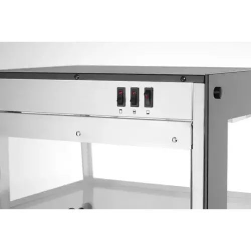 Hendi Nablatowa witryna grzewcza 2-poziomowa, 50 do 70°C, 500 W, z szybą skośną, Hendi 273760, 472x447x(h)775 mm Hendi Nablatowa witryna grzewcza 2-poziomowa, 50 do 70°C, 500 W, z szybą skośną, Hendi 273760, 472x447x(h)775 mm