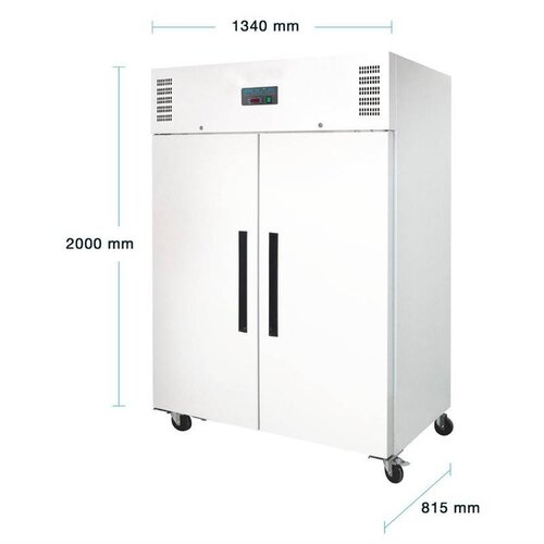 Polar Refrigeration Szafa chłodnicza 2-drzwiowa | biała | 1152 L, -2 °C do 8 °C Polar Refrigeration Szafa chłodnicza 2-drzwiowa | biała | 1152 L, -2 °C do 8 °C