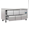 Polar Refrigeration Refrigerated Table with 6 Drawers 465 L, GN, 1/1 from -2 °C to 8 °C, Side-Mounted Compressor - Copy Polar Refrigeration Refrigerated Table with 6 Drawers 465 L, GN, 1/1 from -2 °C to 8 °C, Side-Mounted Compressor - Copy