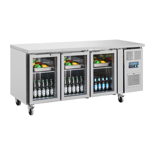 Polar Refrigeration  Stół chłodniczy 3-drzwiowy 358L, od -1 do 8°C - Copy
