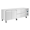 Polar Refrigeration Stół chłodniczy z 2 drzwiami i 4 szufladami 616L, od -2 do 8°C, Polar U-Series UA104, 700x2230x(h)860 mm, agregat boczny Polar Refrigeration Stół chłodniczy z 2 drzwiami i 4 szufladami 616L, od -2 do 8°C, Polar U-Series UA104, 700x2230x(h)860 mm, agregat boczny