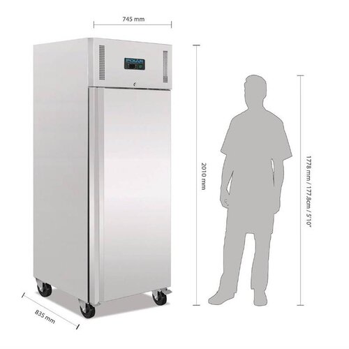 Polar Refrigeration Szafa mroźnicza GN 2/1, 650 L, -22 °C do -18 °C Polar Refrigeration Szafa mroźnicza GN 2/1, 650 L, -22 °C do -18 °C