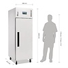 Polar Refrigeration  Upright Stainless Steel Freezer GN 2/1, 600 L, -20 °C to -10 °C - Copy