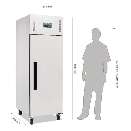 Polar Refrigeration Szafa mroźnicza GN 2/1, 600 L, ze stali nierdzewnej, -22 °C do -18 °C Polar Refrigeration Szafa mroźnicza GN 2/1, 600 L, ze stali nierdzewnej, -22 °C do -18 °C