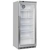 Diverso Szafa chłodnicza przeszklona 600 L, od 3 do 10°C, ze stali nierdzewnej, Diverso WR-PG61-XG, 780x768x(h)1890 mm, agregat dolny