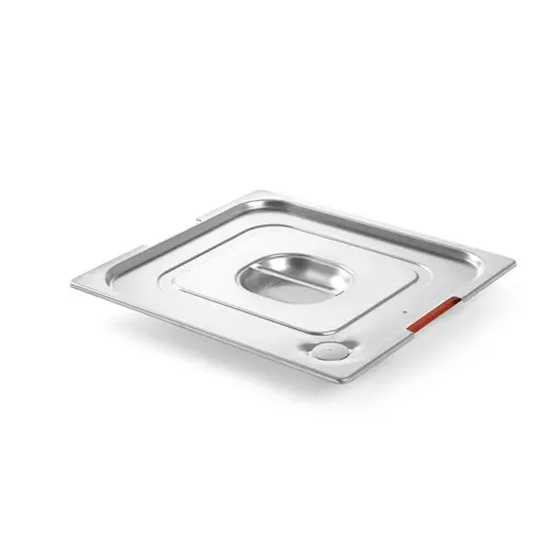 Hendi Stainless Steel Gastronorm Lid 2/3 with Seal and Place for Handles