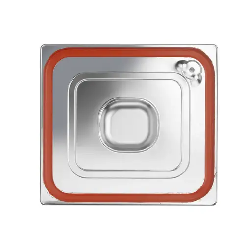 Hendi Stainless Steel Gastronorm Lid 2/3 with Seal Hendi Stainless Steel Gastronorm Lid 2/3 with Seal
