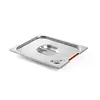 Hendi Stainless Steel Gastronorm Lid 1/2 with Seal and Place for Handles