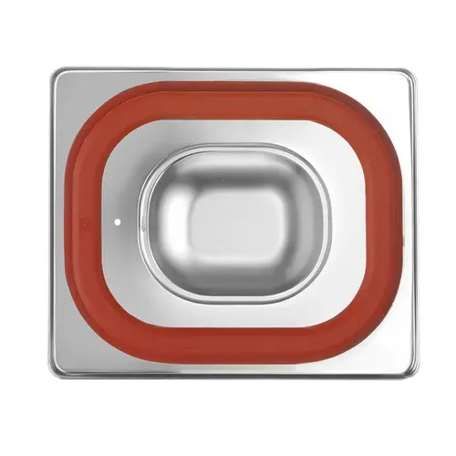 Hendi Stainless Steel Gastronorm Lid 1/6 with Seal Hendi Stainless Steel Gastronorm Lid 1/6 with Seal