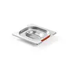 Hendi Stainless Steel Gastronorm Lid 1/6 with Seal and Place for Handles