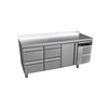 Asber 2-door cooling table with sink 253L, from 0 °C to 8 °C, side unit - Copy Asber 2-door cooling table with sink 253L, from 0 °C to 8 °C, side unit - Copy