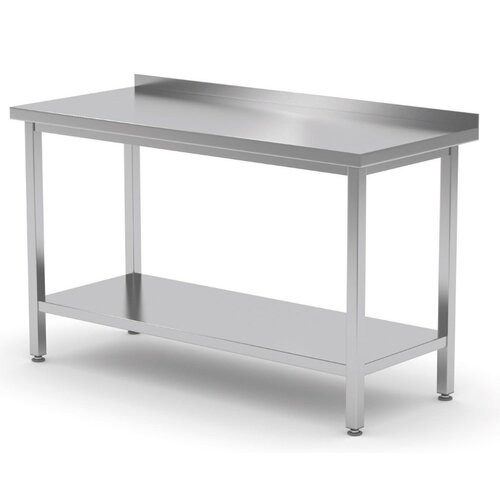 INOXI Stół przyścienny z półką | 1000x700 mm, skręcany INOXI Stół przyścienny z półką | 1000x700 mm, skręcany