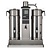 BRAVILOR BONAMAT Filter Coffee Machine with 2 Containers 2 x 5 L and Digital Display, 30 L/h, 5,33 kW