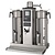 BRAVILOR BONAMAT Filter Coffee Machine with 2 Containers 2 x 5 L and Digital Display, 30 L/h, 5,33 kW