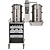BRAVILOR BONAMAT Wall Mounted Filter Coffee Machinel with 2 Containers 2 x 40 L, 145 L/h,, 15,12 kW