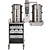BRAVILOR BONAMAT Wall Mounted Filter Coffee Machinel with 2 Containers 2 x 20 L, 90 L/h 11,44 kW