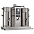 BRAVILOR BONAMAT Filter Coffee Machine with 2 Containers 2 x 10 L and Dip Tray, 60 L/h, 8,38 kW
