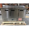 Polar Refrigeration  3-doors Salad Prep Table 8x GN 1/4 with Top Unit, 390 L, 2 °C to 8 °C, Bottom-Mounted Compressor - Copy