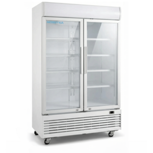 Nordyka Witryna chłodnicza na napoje Nordyka Aura 1000HWC, 1000 l, 2 drzwi szklane, biała