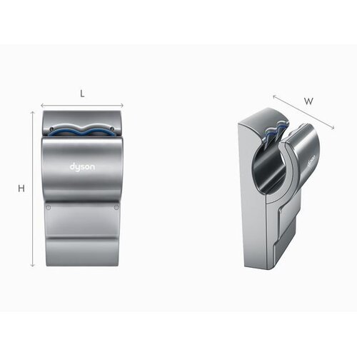 Dyson Automatyczna Suszarka do rąk kieszeniowa 1 kW, srebrna z filtrem HEPA Dyson Automatyczna Suszarka do rąk kieszeniowa 1 kW, srebrna z filtrem HEPA