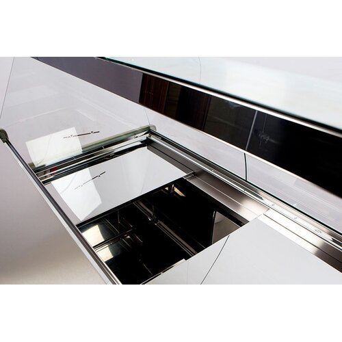 Rapa Lada chłodnicza, szyba gięta od 1 do 10 °C, 790x900x(h)1220 mm z oświetleniem LED - nabiałowe Rapa Lada chłodnicza, szyba gięta od 1 do 10 °C, 790x900x(h)1220 mm z oświetleniem LED - nabiałowe