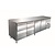 Saro Double Door Refrigerated Table with 6 Drawers 616 L, from -2 °C to 8 °C, Side-Mounted Compressor