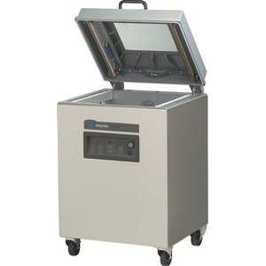 Henkelman Stacjonarna pakowarka komorowa, listwy 2 x 520 mm, 63 m³/h, 2,4-3,5 kW, 400V, komora 520x500x(h)235 mm z jezdna Henkelman Stacjonarna pakowarka komorowa, listwy 2 x 520 mm, 63 m³/h, 2,4-3,5 kW, 400V, komora 520x500x(h)235 mm z jezdna