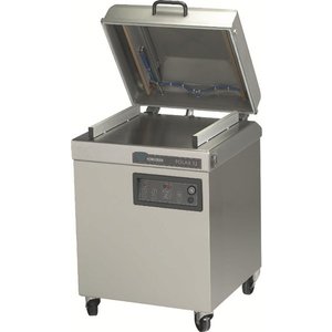 Henkelman Stacjonarna pakowarka komorowa, listwy 2 x 520 mm, 63 m³/h, 2,4-3,5 kW, 400V, komora 520x500x(h)200 mm, jezdna Henkelman Stacjonarna pakowarka komorowa, listwy 2 x 520 mm, 63 m³/h, 2,4-3,5 kW, 400V, komora 520x500x(h)200 mm, jezdna