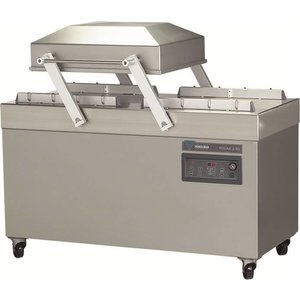 Henkelman Stationary Chamber Vacuum Packing Machine, Sealing 2 x 620 mm, 100 m³/h, 3,5-5,3 kW, 400V, on Wheels Henkelman Stationary Chamber Vacuum Packing Machine, Sealing 2 x 620 mm, 100 m³/h, 3,5-5,3 kW, 400V, on Wheels