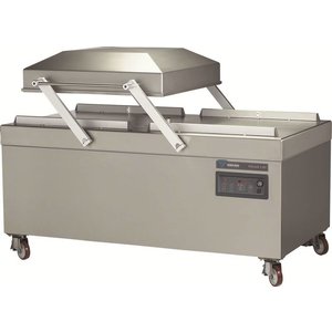 Henkelman Stationary Chamber Vacuum Packing Machine, Sealing 2 x 840 mm, 300 m³/h, 7,0-9,0 kW, 400V, on Wheels