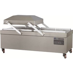 Henkelman Stationary Chamber Vacuum Packing Machine, Sealing 2 x 1100 mm, 300 m³/h, 7,0-9,0 kW, 400V, on Wheels Henkelman Stationary Chamber Vacuum Packing Machine, Sealing 2 x 1100 mm, 300 m³/h, 7,0-9,0 kW, 400V, on Wheels