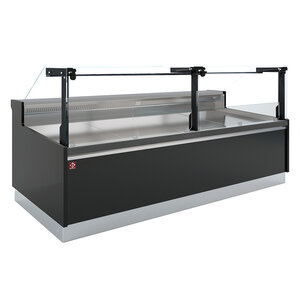 Diamond Lada chłodnicza z prostą szybą 0 do 2°C, 2560x1114x1210 mm, 800 W, Diamond DPT26-V5, czarna