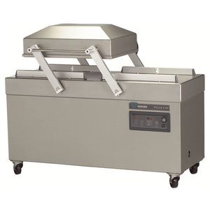 Henkelman Stationary Chamber Vacuum Packing Machine, Sealing 2 x 620 mm, 63 m³/h, 3,3-4,5 kW, 400V, on Wheels Henkelman Stationary Chamber Vacuum Packing Machine, Sealing 2 x 620 mm, 63 m³/h, 3,3-4,5 kW, 400V, on Wheels