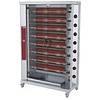 Diamond Rożen elektryczny witroceramiczny z 8 rusztami, 48 kurczaków, 38,4 kW, 400-230V, jezdny