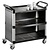 Saro Aluminium 3 Tier Service Trolley with Cabinet 960 x 1020 x 500 mm