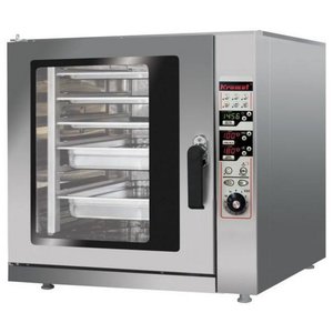 XXLselect Piec konwekcyjno-parowy z sondą i prysznicem 6 x GN 1/1, elektryczny 10,3 kW XXLselect Piec konwekcyjno-parowy z sondą i prysznicem 6 x GN 1/1, elektryczny 10,3 kW