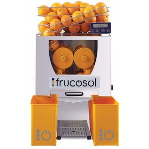 Frucosol Orange Juicer, Capacity 4 kg 20-25 Oranges/min, 300W, with Automatic Feed and Digital Programmer Frucosol Orange Juicer, Capacity 4 kg 20-25 Oranges/min, 300W, with Automatic Feed and Digital Programmer