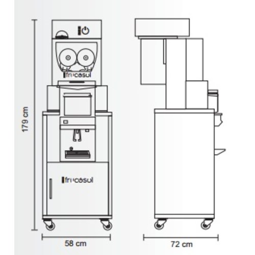Frucosol Stationary Orange Juicer, Capacity 7 L, 20-25 Oranges/min, 610W, with Automatic Feed Frucosol Stationary Orange Juicer, Capacity 7 L, 20-25 Oranges/min, 610W, with Automatic Feed