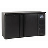 Diamond Triple Hinged Doors Back Bar Cooler 579 L, from 1 °C to 8 °C, Black