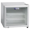Diamond Freezer display cabinet 50 L, 150W, from -24 to -12 °C with Glass Doors, Silver