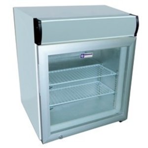 Diamond Panoramic Freezing Display Square, 50 L, from -24°C to -12°C, Countertop with Lighting, White Diamond Panoramic Freezing Display Square, 50 L, from -24°C to -12°C, Countertop with Lighting, White