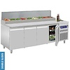 Diamond 4-doors Salad Prep Table 10x 1/6 GN with Top Unit, 550 L, -2 °C to 8 °C, Side-Mounted Compressor Diamond 4-doors Salad Prep Table 10x 1/6 GN with Top Unit, 550 L, -2 °C to 8 °C, Side-Mounted Compressor