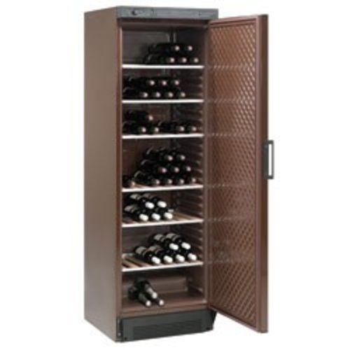 Diamond 1-Door Wine Cooler 380 L, 90 Bottles, from 5 °C to 18 °C, Hinged Door, Black Diamond 1-Door Wine Cooler 380 L, 90 Bottles, from 5 °C to 18 °C, Hinged Door, Black